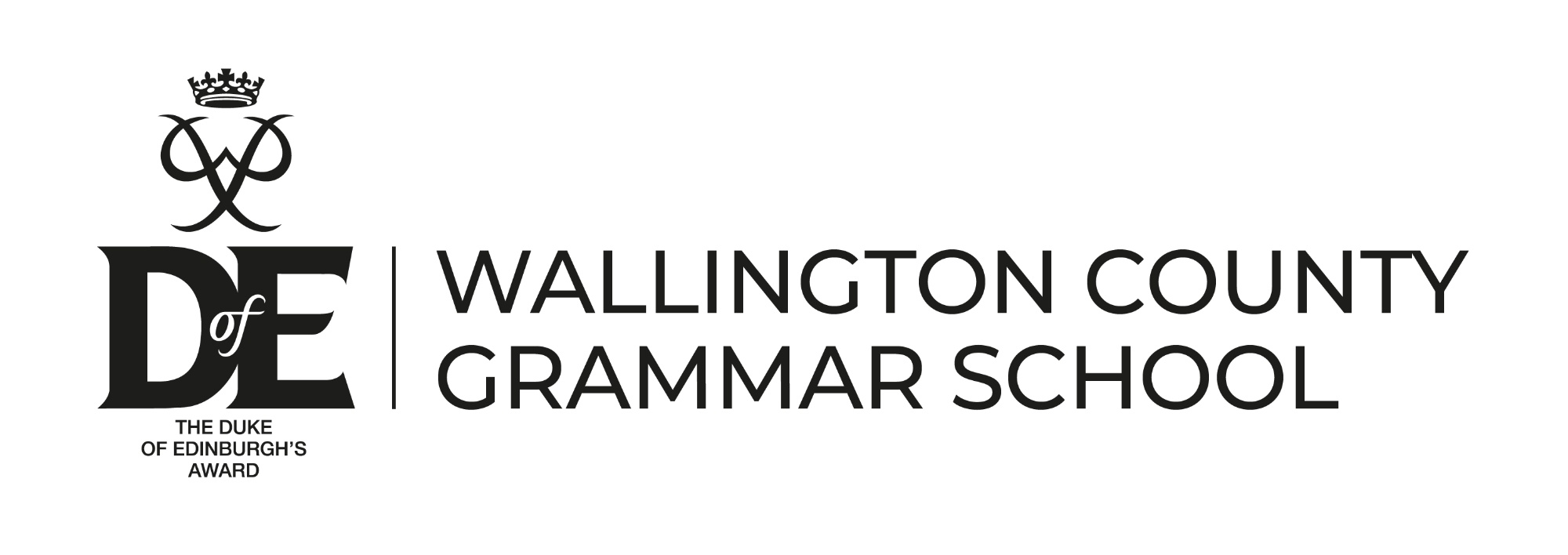 DofE Logo with text WALLINGTON COUNTY GRAMMAR SCHOOL